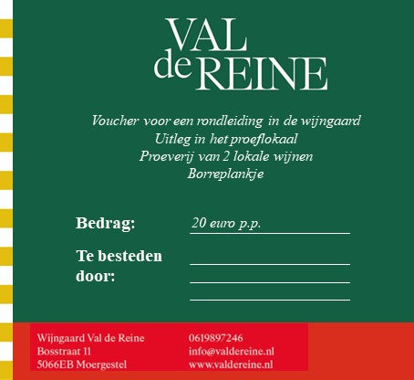 Wijnproeverij met rondleiding, prijs per persoon